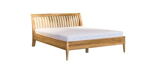 łóżko z drewna dębowego